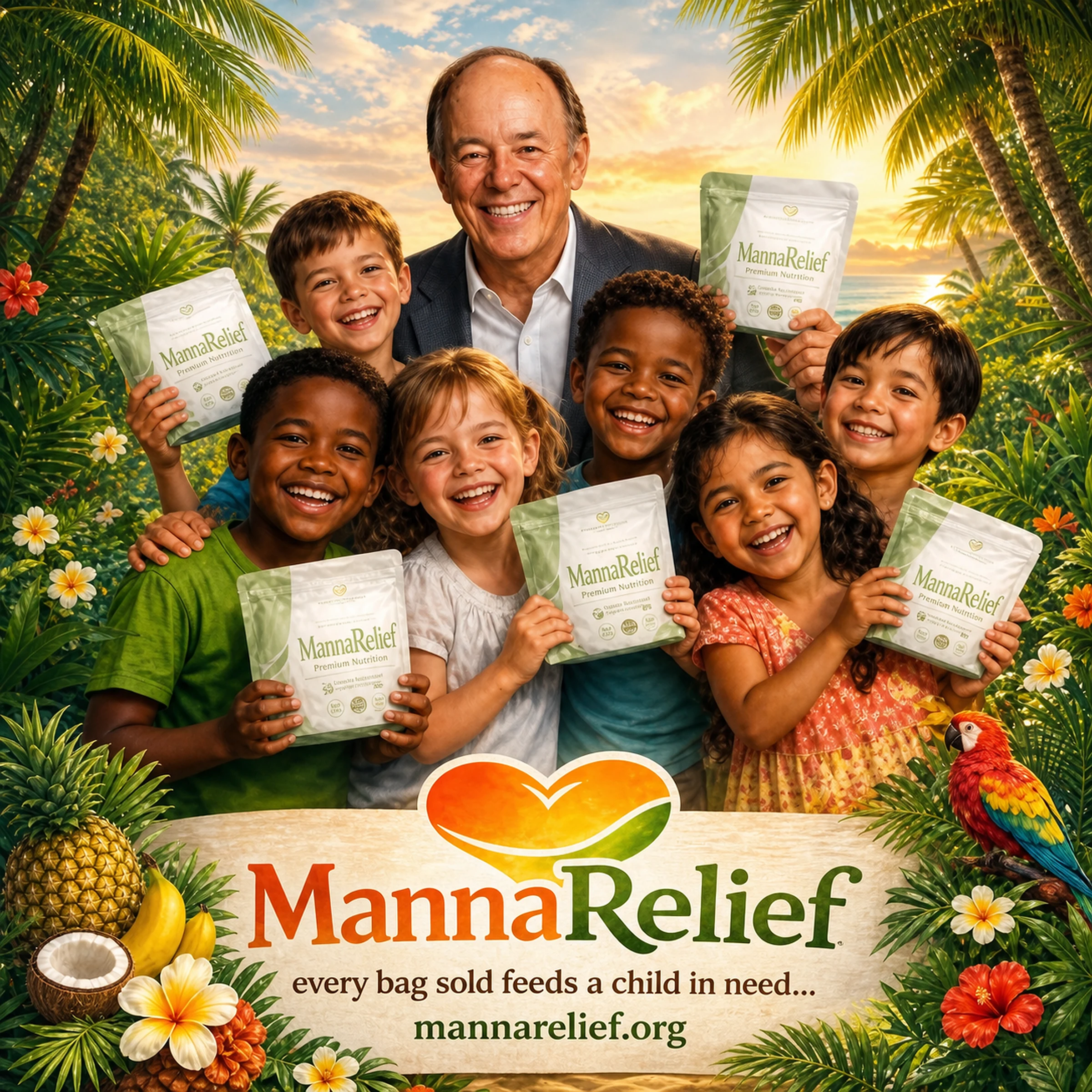 MannaRelief — every bag sold feeds a child in need